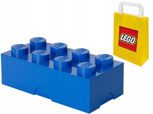 LEGO 8-LUNCHBOX BREAKFAST CONTAINER BLUE + BAG