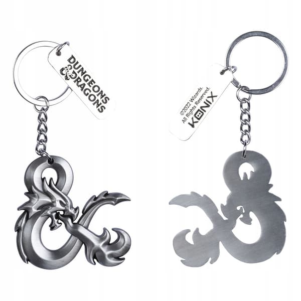 Dungeons & Dragons 3D Logo Keychain