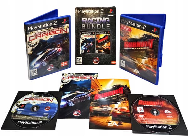 NFS CARBON AND BURNOUT RACING BUNDLE for PlayStation 2 (PS2)