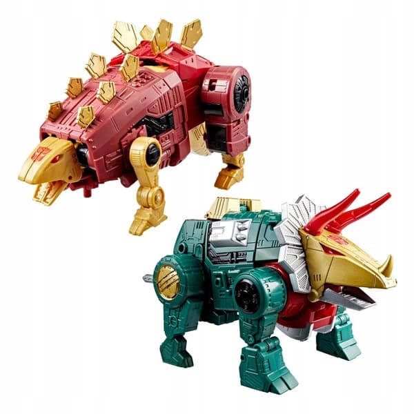 Set of two 19 cm Dinobots Snarl & Slug figures - Transformers