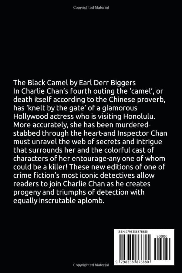 The Black Camel: A Charlie Chan Mystery