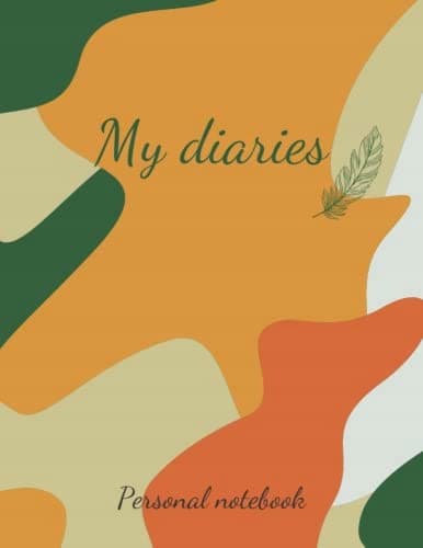 Army notebook; military camouflage journal, diary, gift, cute, fun