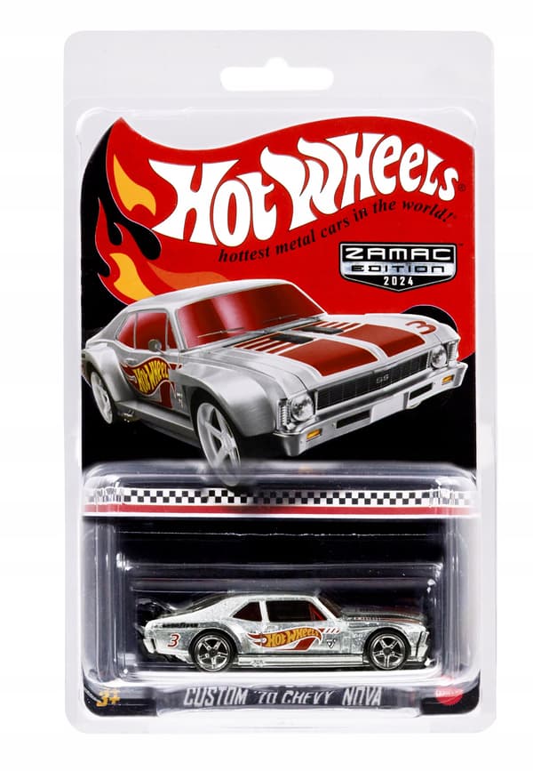 HOT WHEELS - Custom '70 Chevy Nova - HTF91 - ZAMAC - Collector's Edition + PROTECTOR