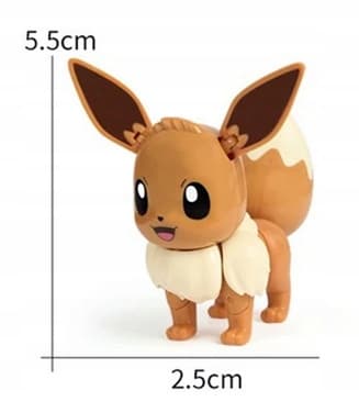 EEVEE Pokémon Poké Ball Clip BOX + Foldable Pokémon Figure