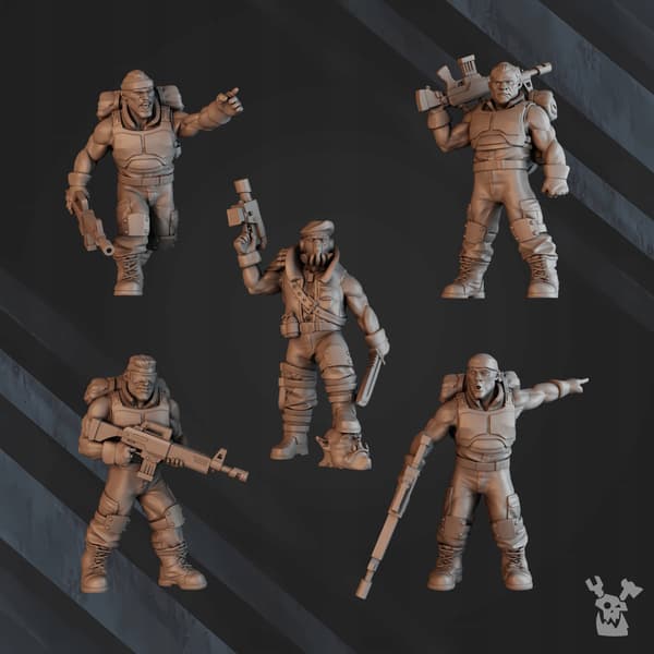 Green Hell Division Infantry Squad (pre-assembled)