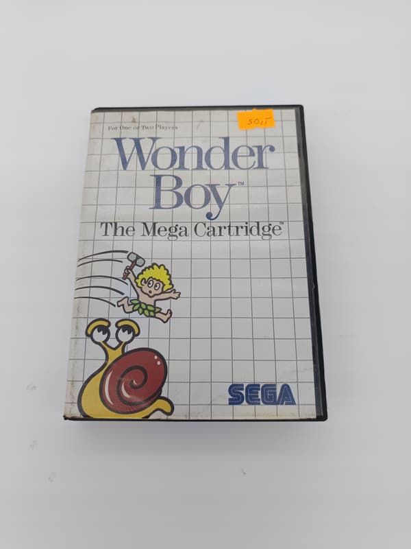 Wonder Boy for the Sega Master System – box only