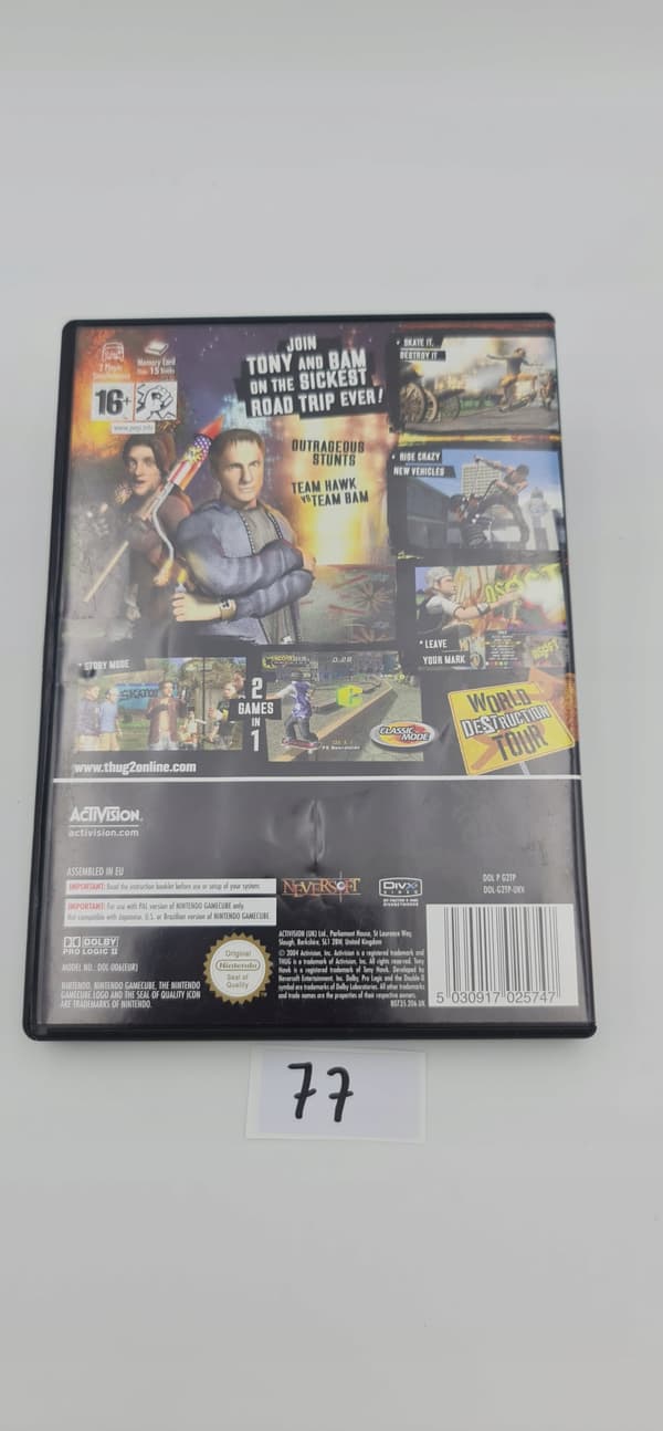 NINTENDO GAMECUBE TONY HAWK'S UNDERGROUND 2