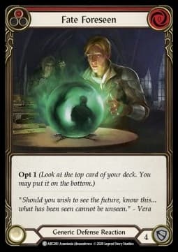 Fate Foreseen (Red) (Rainbow Foil) – Flesh And Blood