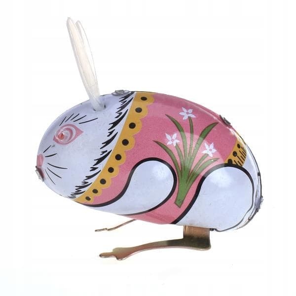TIN TOY Clockwork BUNNY RABBIT Easter Gift Collectable New Release