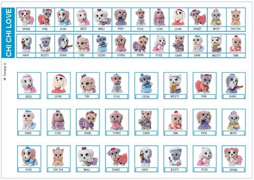 CHI CHI BAL POUCH – FLOCKED FIGURINE, 10 + 1 PCS