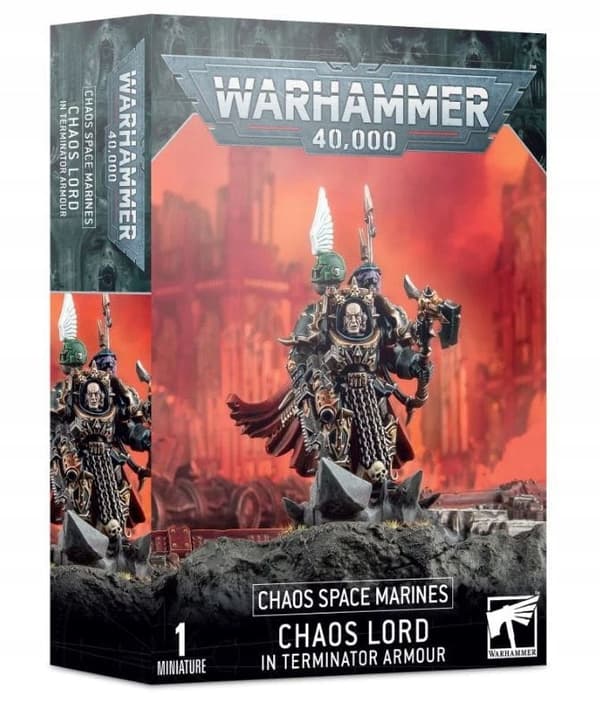WARHAMMER 40K – CHAOS SPACE MARINES CHAOS LORD I TERMINATOR-RUSTNING
