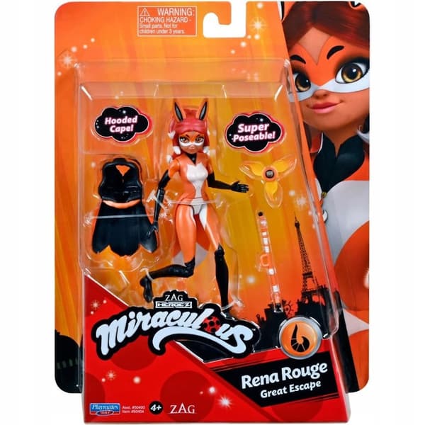 MIRACULUM RENA ROUGE FIGURINE RED-HAIRED PIGTAIL ACCESSORIES