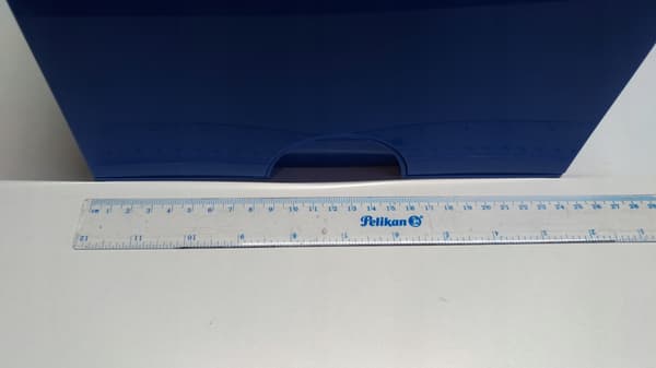 141AC. Lego square container, 25x25x18 cm, blue