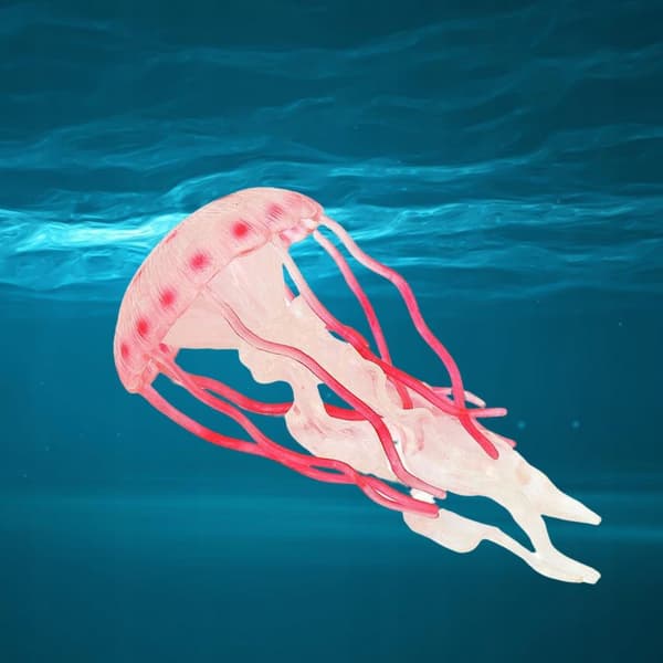 Ocean Creatures Vivid Jellyfish Model Educational toys Blush brushes