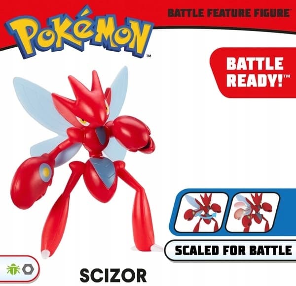 POKEMON Scizor Scherock Cizayox Figure with Function