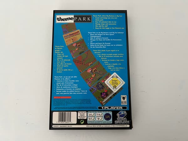 THEME PARK game – complete, SEGA SATURN