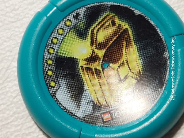 LEGO 32171pb024 Slizer Disk City 7 Pips Dark Turquoise