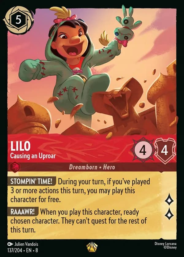 DISNEY LORCANA Lilo – Causing an Uproar 8JAF #137