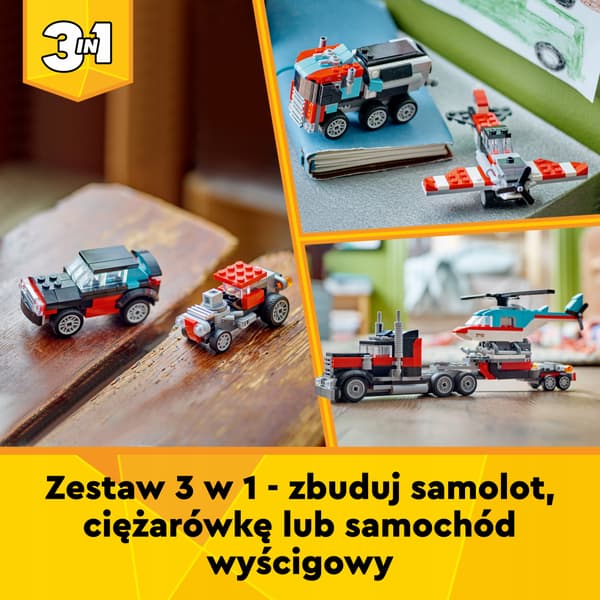 LEGO Creator Flatbed Truck with Helicopter 31146
