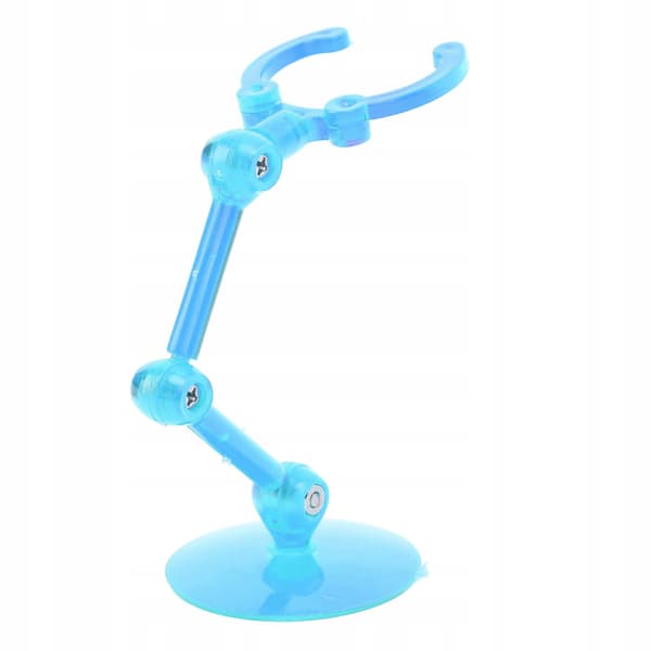 10-piece action figure stand – plastic mini display stand