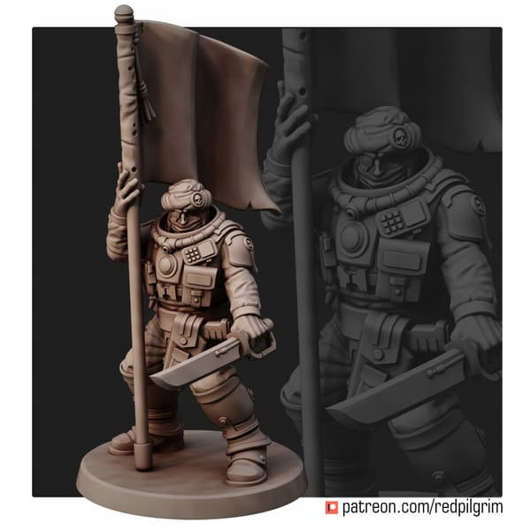 Desert Hawks Command Squad x5 Red Pilgrim-figurer