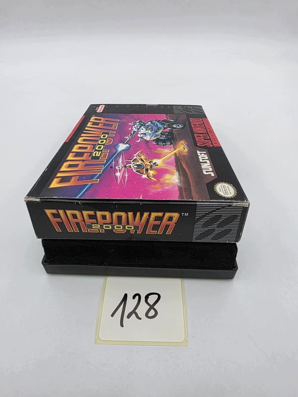 NINTENDO SNES FIREPOWER 2000 NTSC VERSION ORIGINAL CARDBOARD BOX
