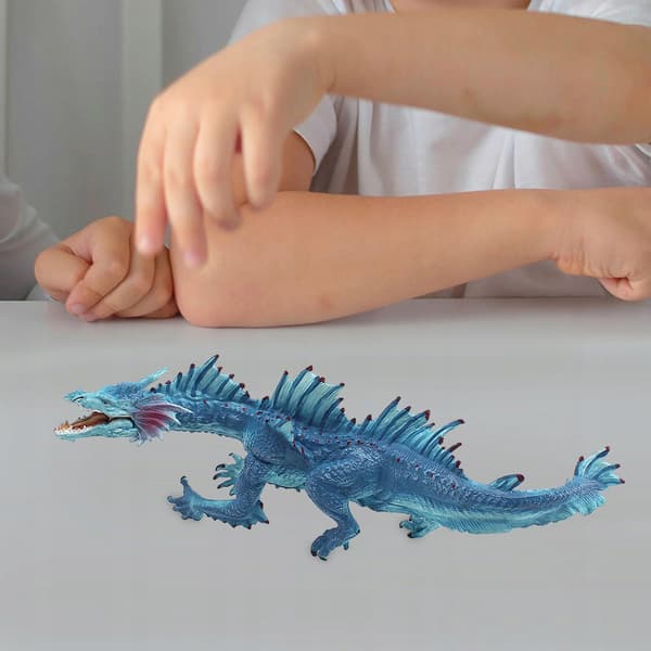 Velociraptor Standing Dinosaur Model Figurine – Early Learning Toy – Blue