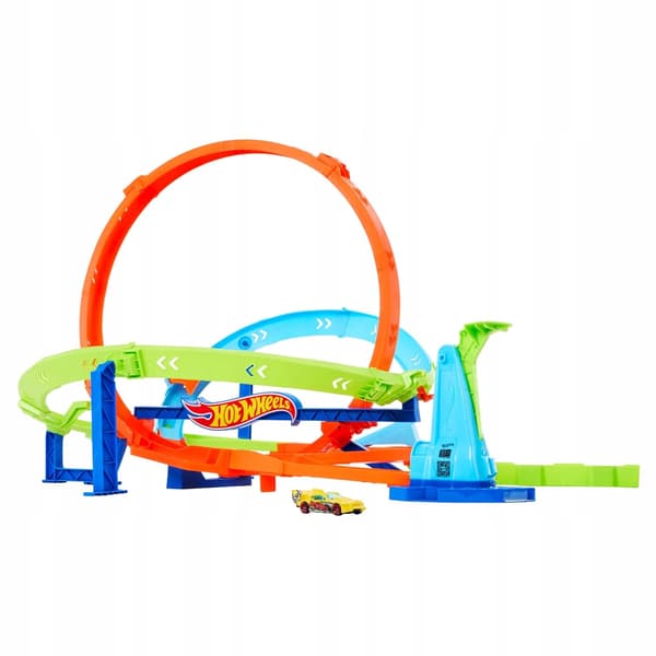 Hot Wheels 2-in-1 Twisted Tornado Set with a car