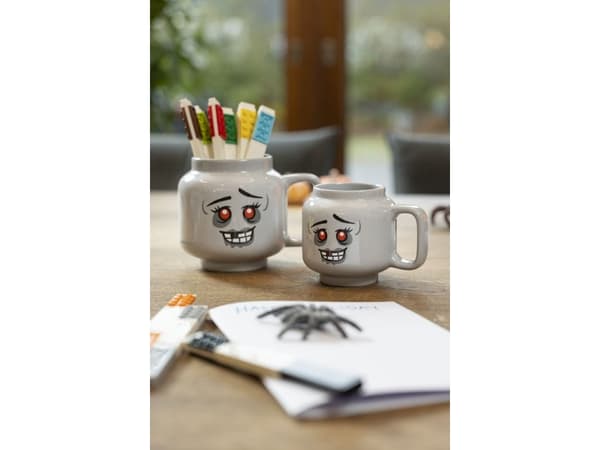 LEGO 41460820 LEGO Big Head Ceramic Mug – Grey Zombie