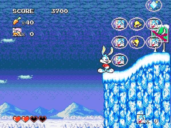 Tiny Toon Adventures: Busters’ Hidden Treasure – a Sega Mega Drive (Genesis) game.