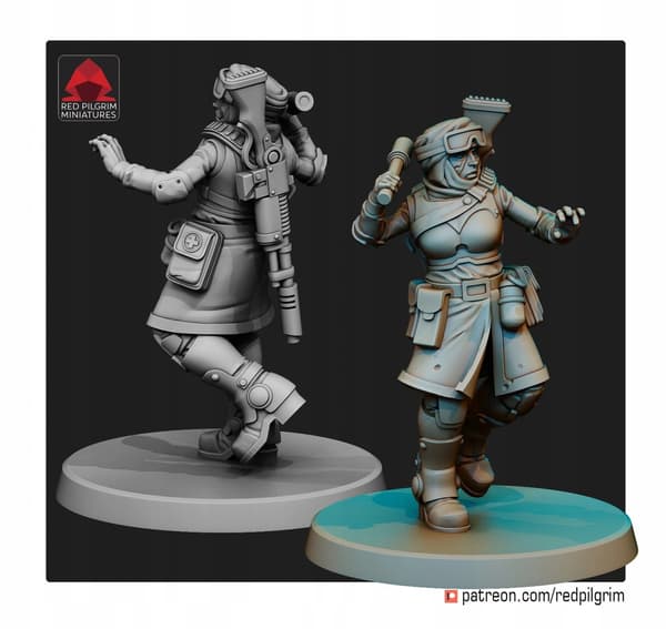 Desert Hawks Widows x5 Red Pilgrim Miniatures 28 m