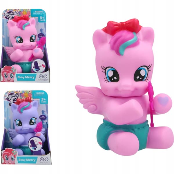 Plastic singing and light-up pony: Romantic Merry – a tiny pony in a nappy