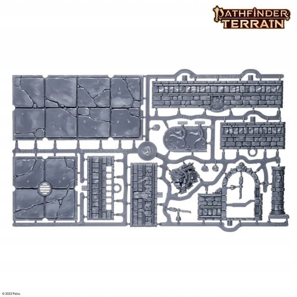 Pathfinder Terrain: Abomination Vaults – vegger i halv høyde