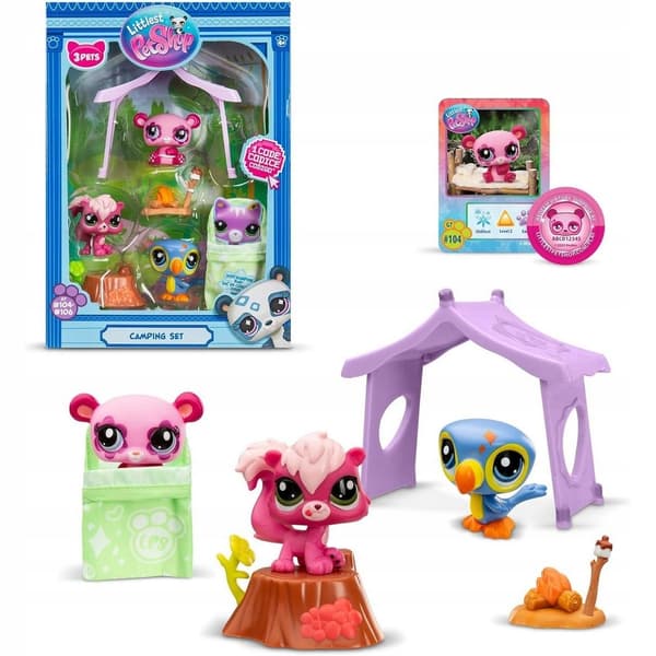 Littlest Pet Shop Camping SET: Camp Animals