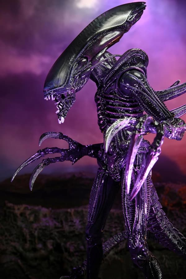 ALIEN VS PREDATOR GREY ACTION FIGURE, 18 CM, WITH PRINT