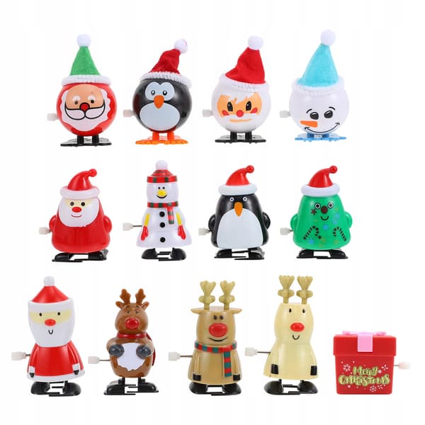 SCREW-ON CHRISTMAS TREE DECORATIONS, SET OF 13