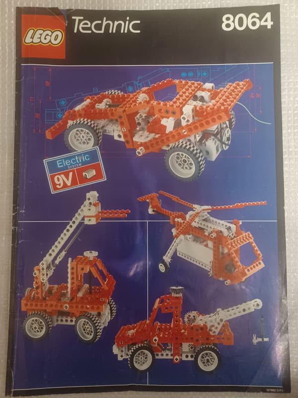 Lego Technic instruction booklet set (9 pieces)