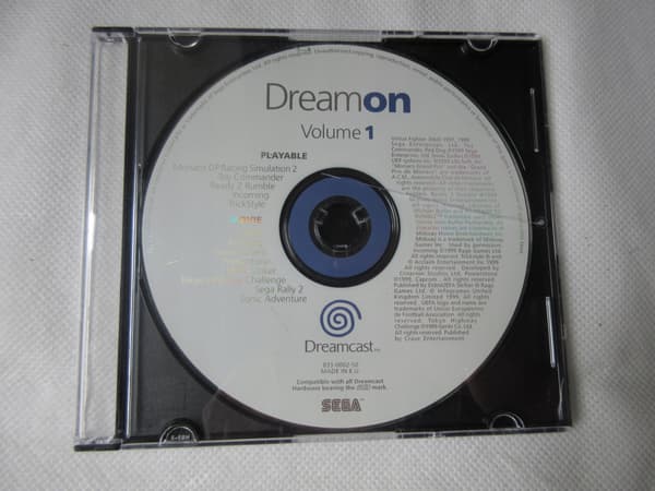 ORIGINAL DREAMON VOLUME 1 GAME FOR THE SEGA DREAMCAST