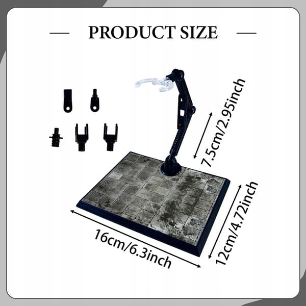 PP Action Figure Stand – Metal adjustable model holder – Style B Accessories
