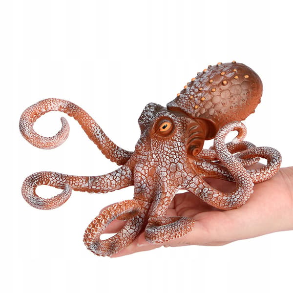 OCTOPUS FIGURINE – LARGE OCTOPUS MODEL – LEAF-SHAPED
