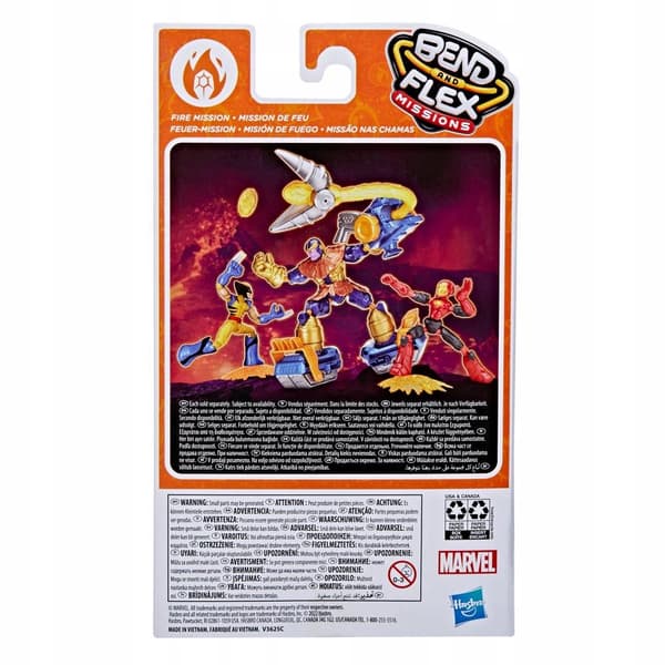 Marvel Avengers Bend & Flex Missions: Wolverine Fire Mission by Hasbro F4965