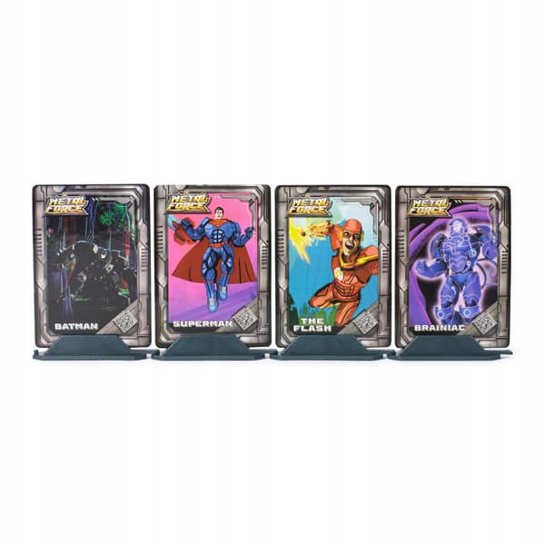 DC COMICS METAL FORCE FIGURE SET: BATMAN, SUPERMAN, BRAINIAC AND THE FLASH