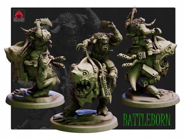 Battleborn Red Pilgrim-miniatyrer, 28 mm