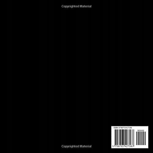 Notebook Diary Agenda Office Simple, black: 8.25 x 8.25 in, 120-page diary