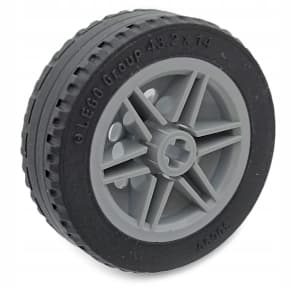 LEGO Wheel 43.2x14 56904 30699 light grey – 4 pcs