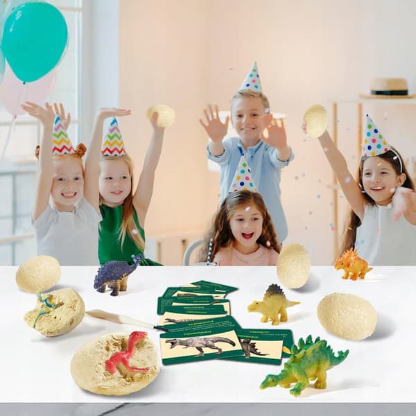Gift: Educational Toy – Dinosaur Egg Dig-Out Set (12 eggs) with Play Mat