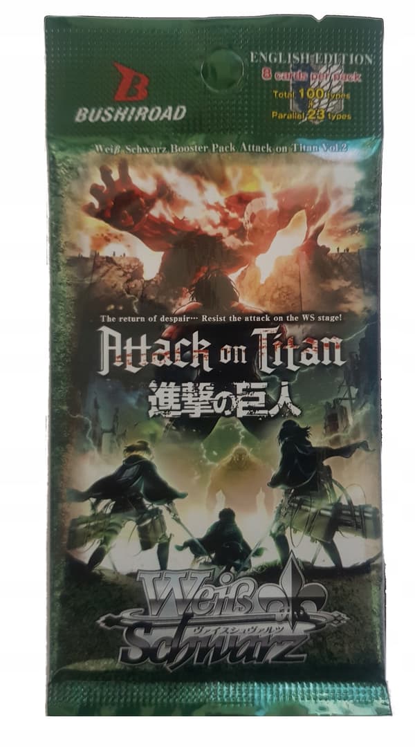 Attack on Titan Weiss Schwarz Cards, 8-pack, vol. 2