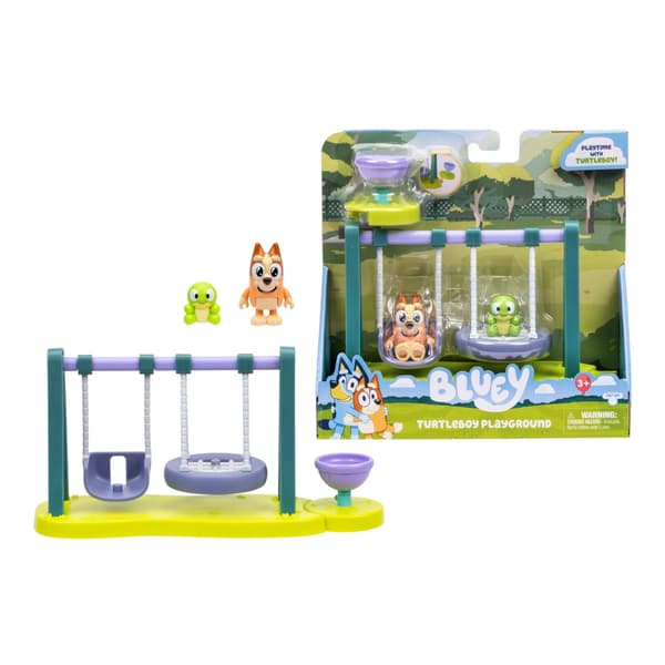 BLUEY. THE TURTLE AND THE SWING [FIGURINE]