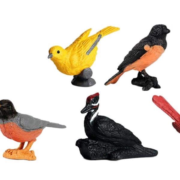 Set of 7 Animal Model Miniatures: Bird Simulation