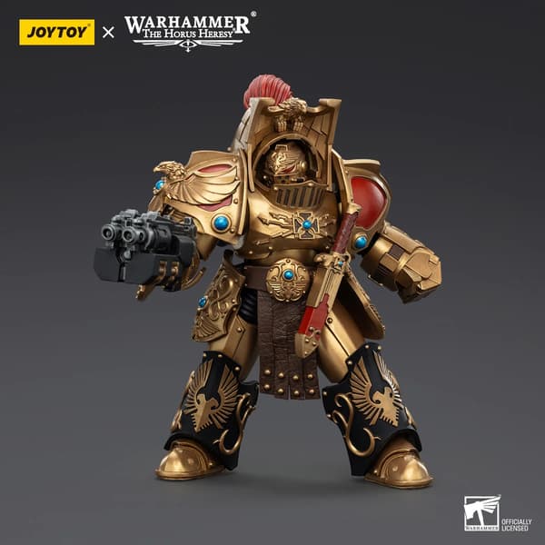 JoyToy Legio Custodes Aquilon Terminator Squad with Lastrum Storm Bolter